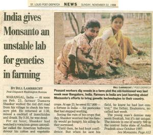 Monsanto headline