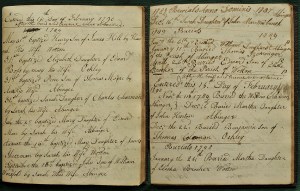 1789 baptisms burials